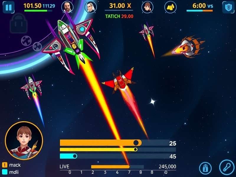 Space Ranger Supreme gameplay screenshot showing space combat